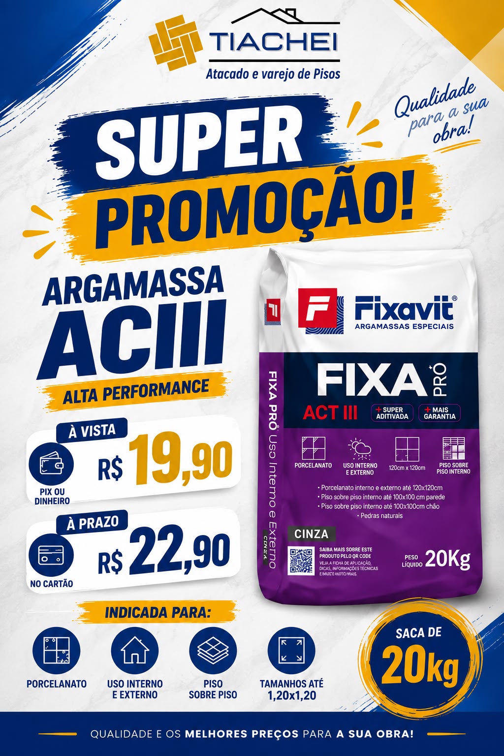 Oferta de argamassa Fixavit ACIII